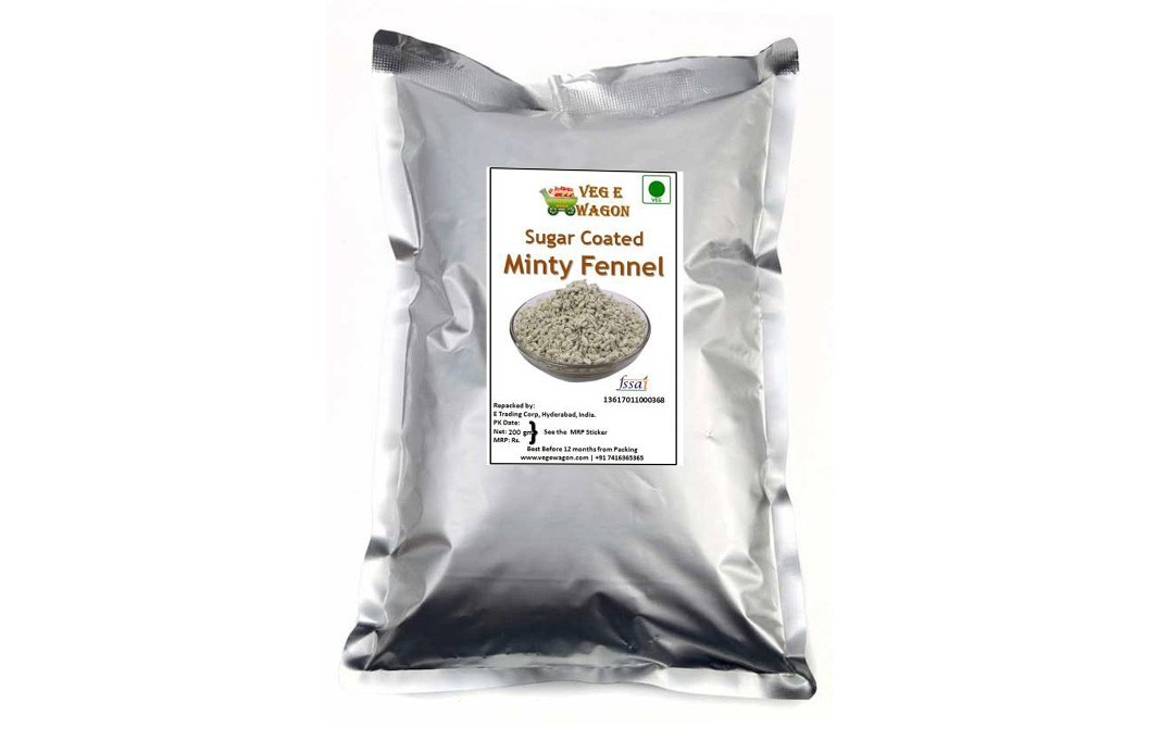 Veg E Wagon Sugar Coated Minty Fennel    Pack  200 grams
